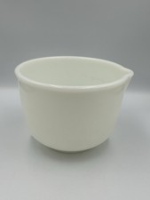 Vintage Pyrex Sunbeam Mixmaster Mixing Bowl White Milk Glass 1950’s