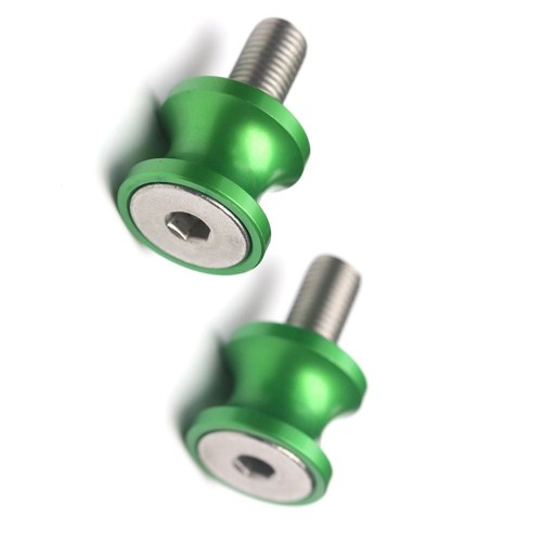 Green 8mm tiny swingarm spools - tiny,