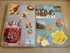 Vintage Scrapbook 1950s 60 pages complete Scrap Book Coronation 1953