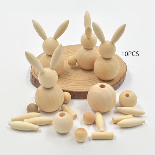 Pieces unfinished wooden - 10,