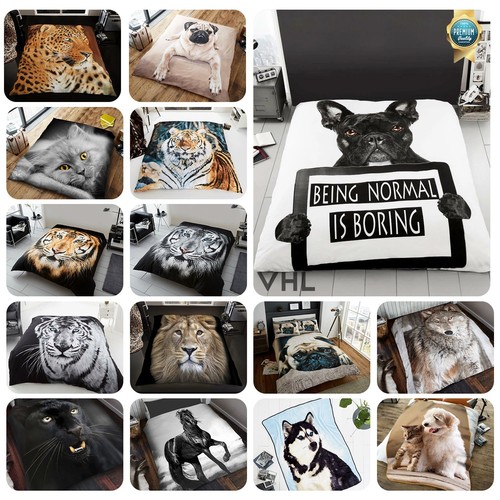 Animal print throw blanket - 3d,
