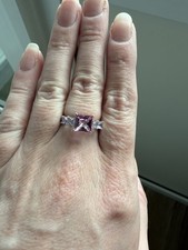 Mystic Pink Topaz ring, size