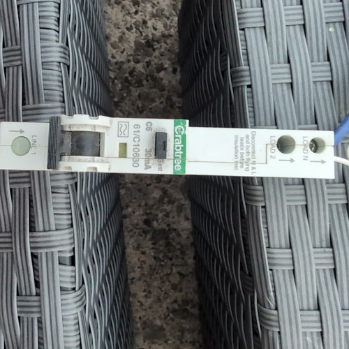 Crabtree c10630 rcbo amp - rcbo, 6