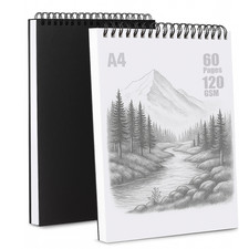 A4 Artist Sketch Book Drawing Pad White 100 GSM Cartridge Paper Dry Media