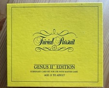 Trivial Pursuit Genus II Edition Subsidiary Card Set For Use With Master Game