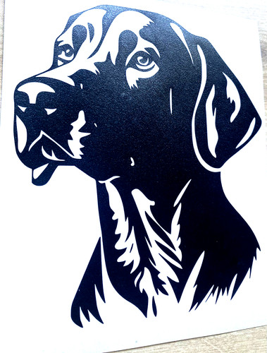 Weimaraner dog decal - 1x,