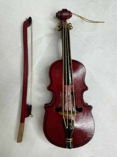 New miniature wooden violin - miniature,