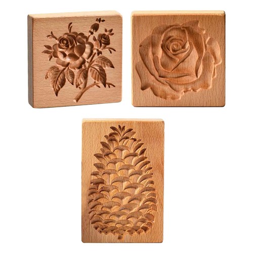 Wooden cookie mold dough - wooden,