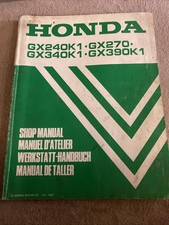 Honda Shop Manual GX240K1 . GX270 . GX340K1 . GX390K1 