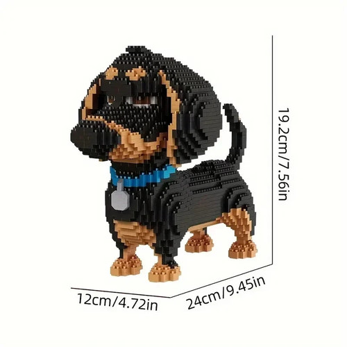 Building blocks set - set, dog