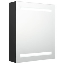 LED Bathroom Mirror Cabinet Washroom Wall Cabinet Storage Vanity Unit vidaXL