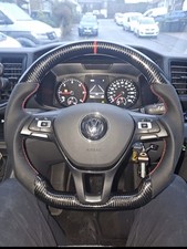  VW GOLF MK7 Transporter CARBON   STEERING WHEEL Caddy T6 RED  & MORE