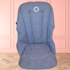 BUGABOO FOX BLUE MELANGE SEAT UNIT FABRIC FOR PUSHCHAIR STROLLER FOX 2 FOX 3
