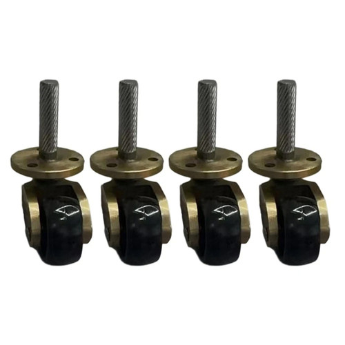 4pcs brass swivel casters with - 4pcs,