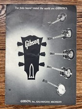 Vintage 1950's Gibson Guitars Mandolins Ukuleles & Banjos Catalog Brochure