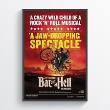 Bat out of Hell  Musical Theatre Posters Retro Vintage Broadway Prints A4 A3 A2