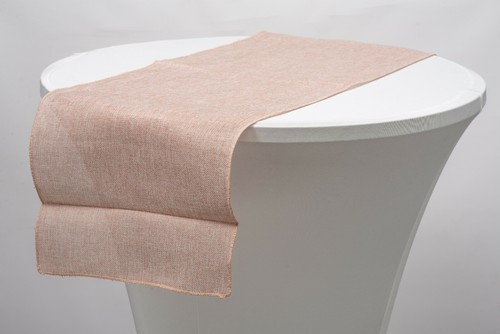 Linen faux hessian table - faux,