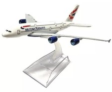 16cm Airbus A380 British Airways Die Cast Metal Desk Aircraft Plane Model Gift