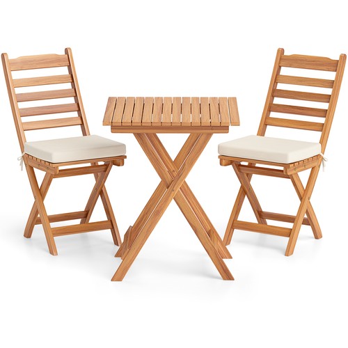 Costway pcs acacia wood - pcs,