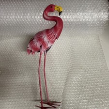 15 inch’s high Pink Metal Ruffled Fifi Flamingo Garden Ornament  