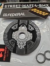 FEDERAL LOGO SOLID SPROCKET BMX BIKE 25t 6k CHAINRING GUARD & GEAR S&M GT SE New