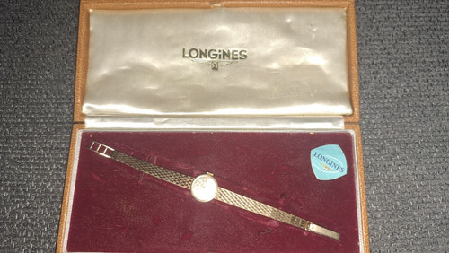 9ct gold longines vintage - gold,