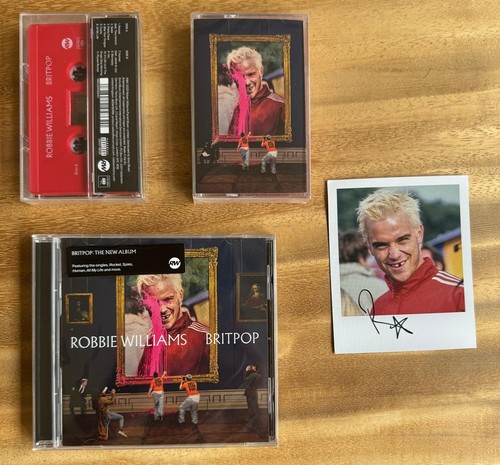 Robbie williams autographed - robbie,