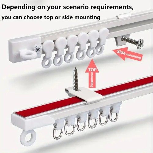 Curtain track rail - curtain,