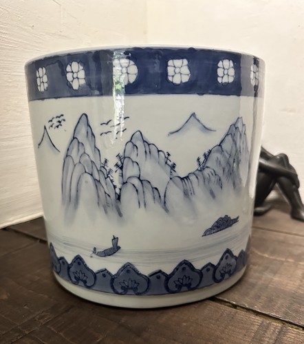 Large vintage chinese blue - chinese,