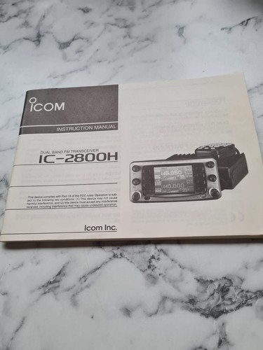 Icom 2800h dual - icom, band