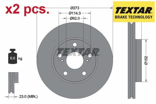 Pcs front brake disc set - brake,
