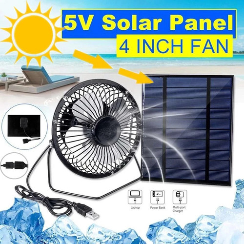 Solar powered fan portable - fan,