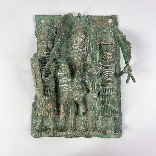 Benin bronze adorned cast - benin,