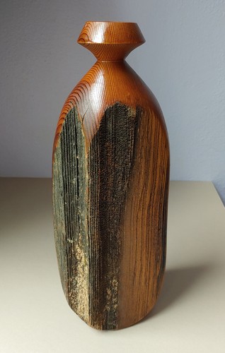 Hand turned reclaimed cedar - reclaimed,