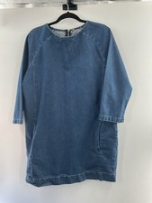 Top shop Moto women’s jean dress size 10 Blue 085