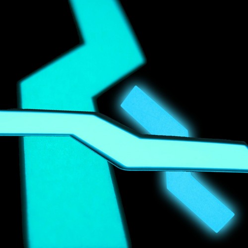 Glowing zig zag tape el - glowing,