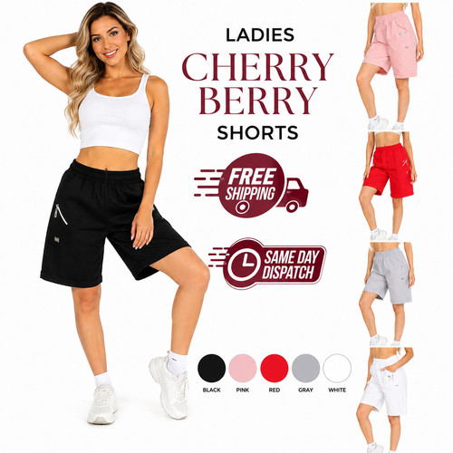 Ladies cherry berry shorts - ladies,