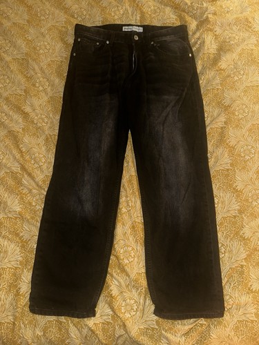 Bershka baggy jeans black - in, /
