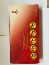 2008 beijing olympicmascots 5 coin commemorative medallion set