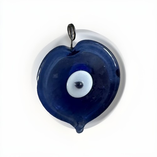 Vintage large glass blue evil - vintage,