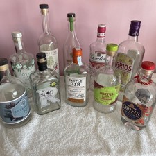 Job Lot 10 x Empty Gin Bottles