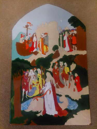 Mysterious enamel plaque - enamel, of