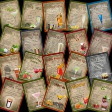 Vintage Retro Style Cocktail