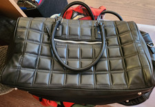 LARGE BLACK PATTERNED BAG/