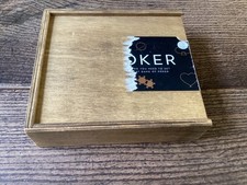 Vintage Wooden Boxed Poker Set