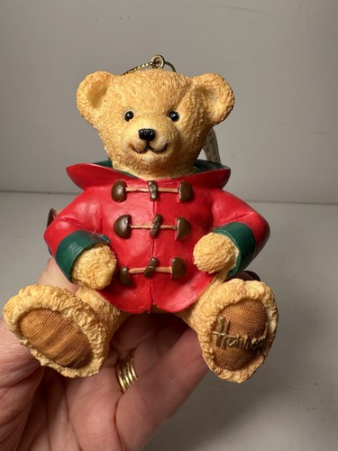 Harrods resin teddy bear - resin,
