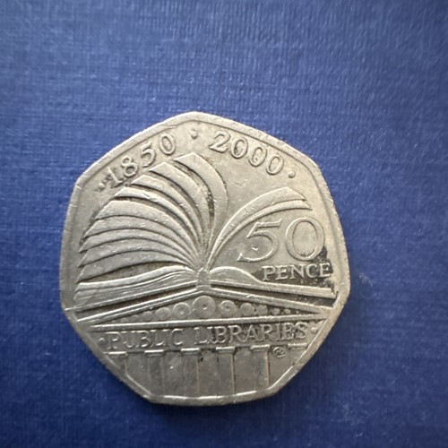 2000 50p coin - 50p, public