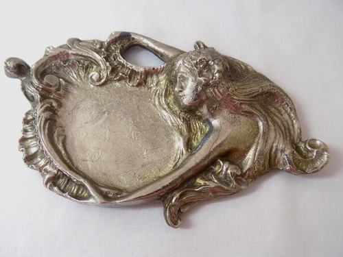 Antique silver cast iron art - silver,