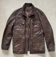 Hugo Boss Brown Leather