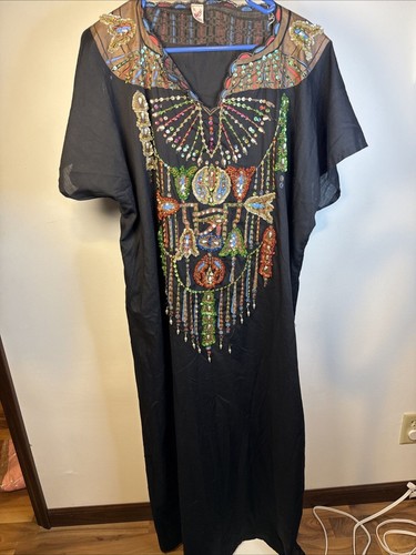 Vintage egyptian kaftan maxi - vintage,